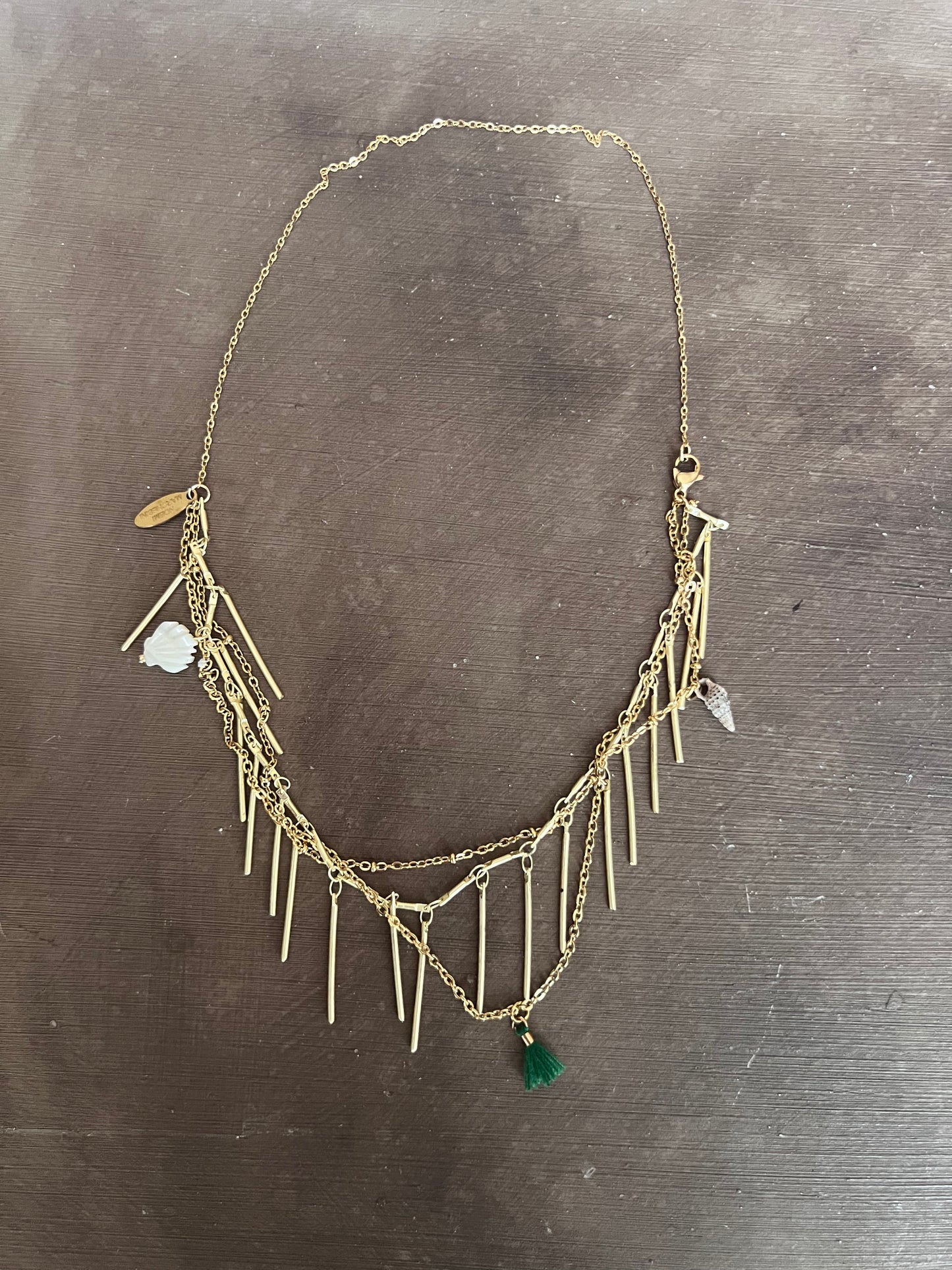 Collana 4 fili: Conchiglia Madreperla