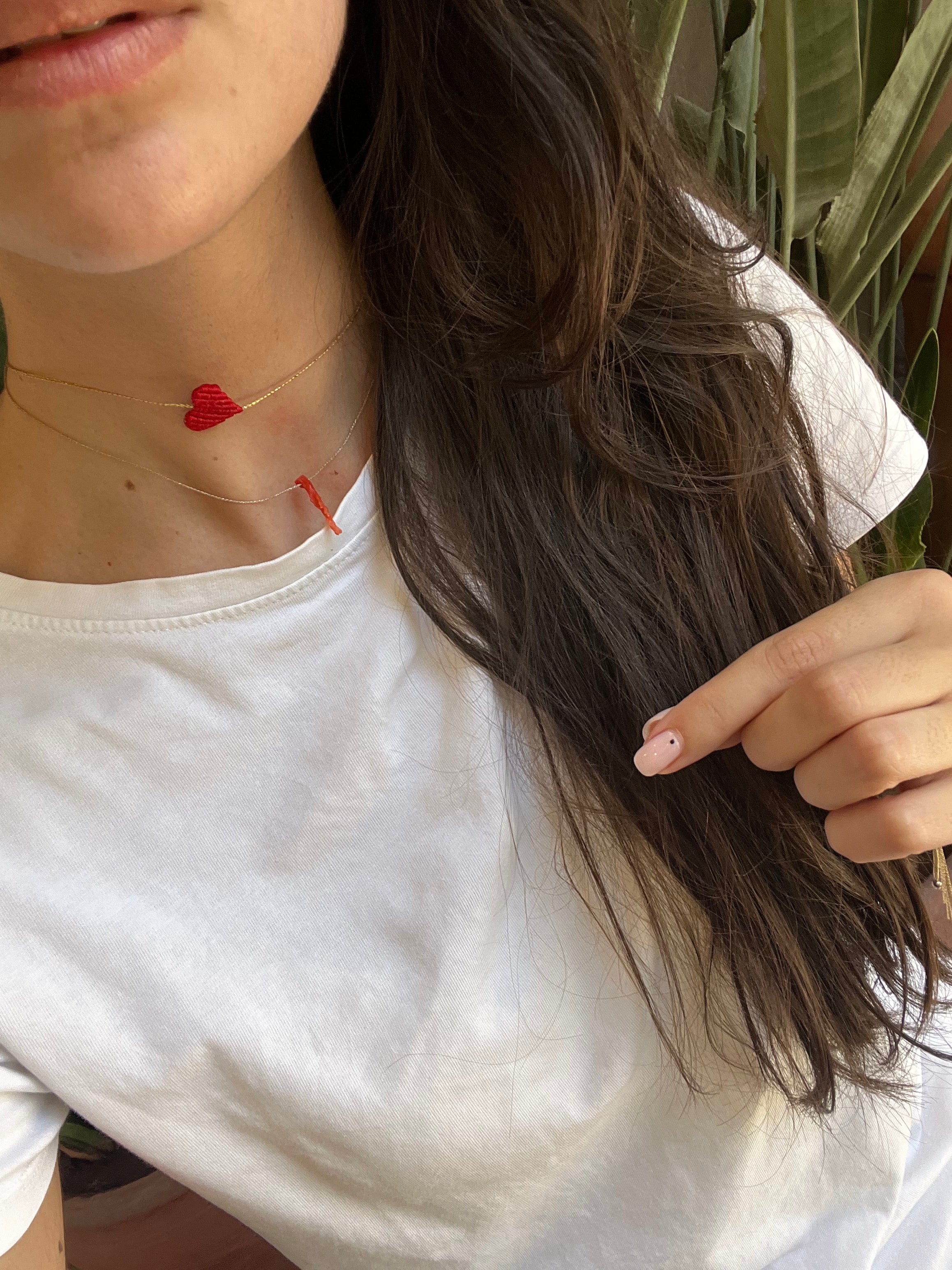 Collana Cuore Crochet